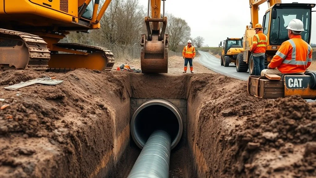 Pipe Ramming in Gravesham | Driving Pipes Under Roads, Walls & Buildings
