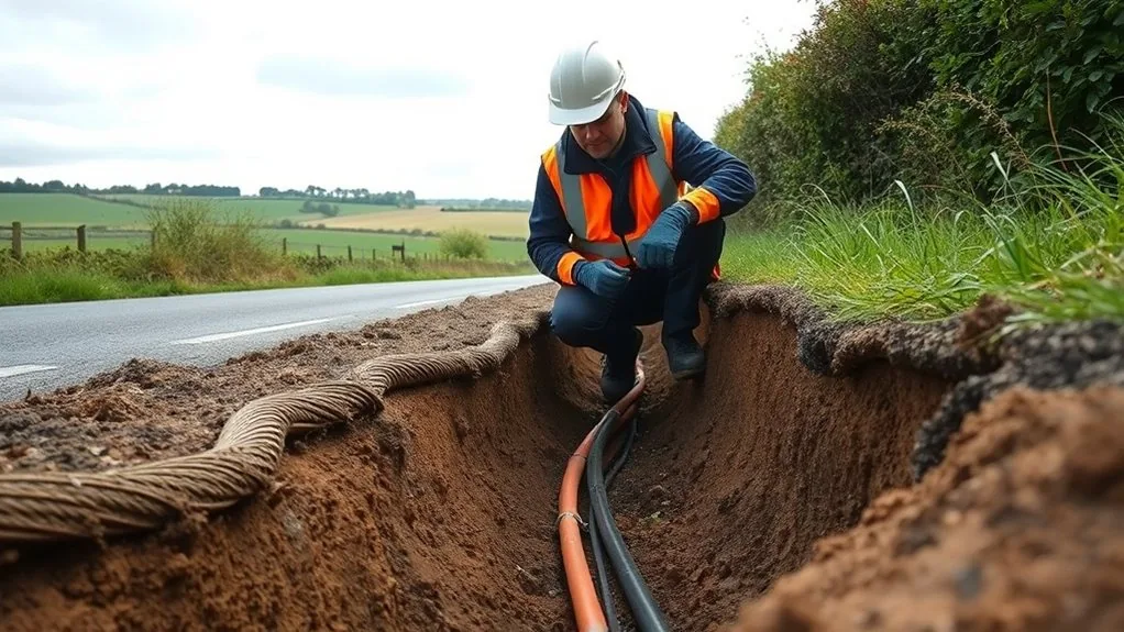 Underground Cable Installation in Gravesham | Buried Power & Data Lines